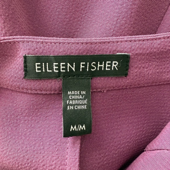 Eileen Fisher Drawstring Button Down Shirtdress - M - Picture 8 of 9